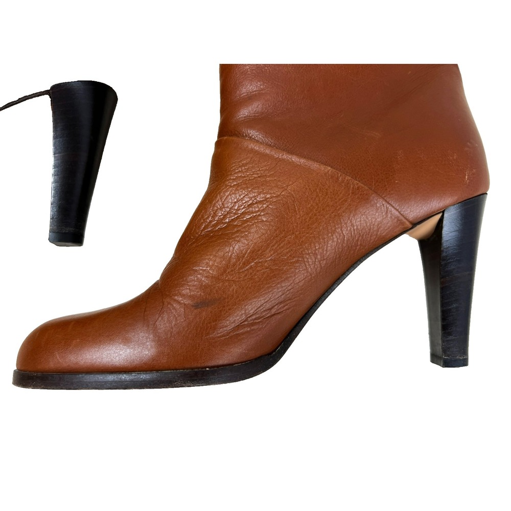 Coach Vintage Jae Knee High Soft Slouchy Cinch Boot Caramel Leather 3" Heel SZ 8 - Picture 6 of 13